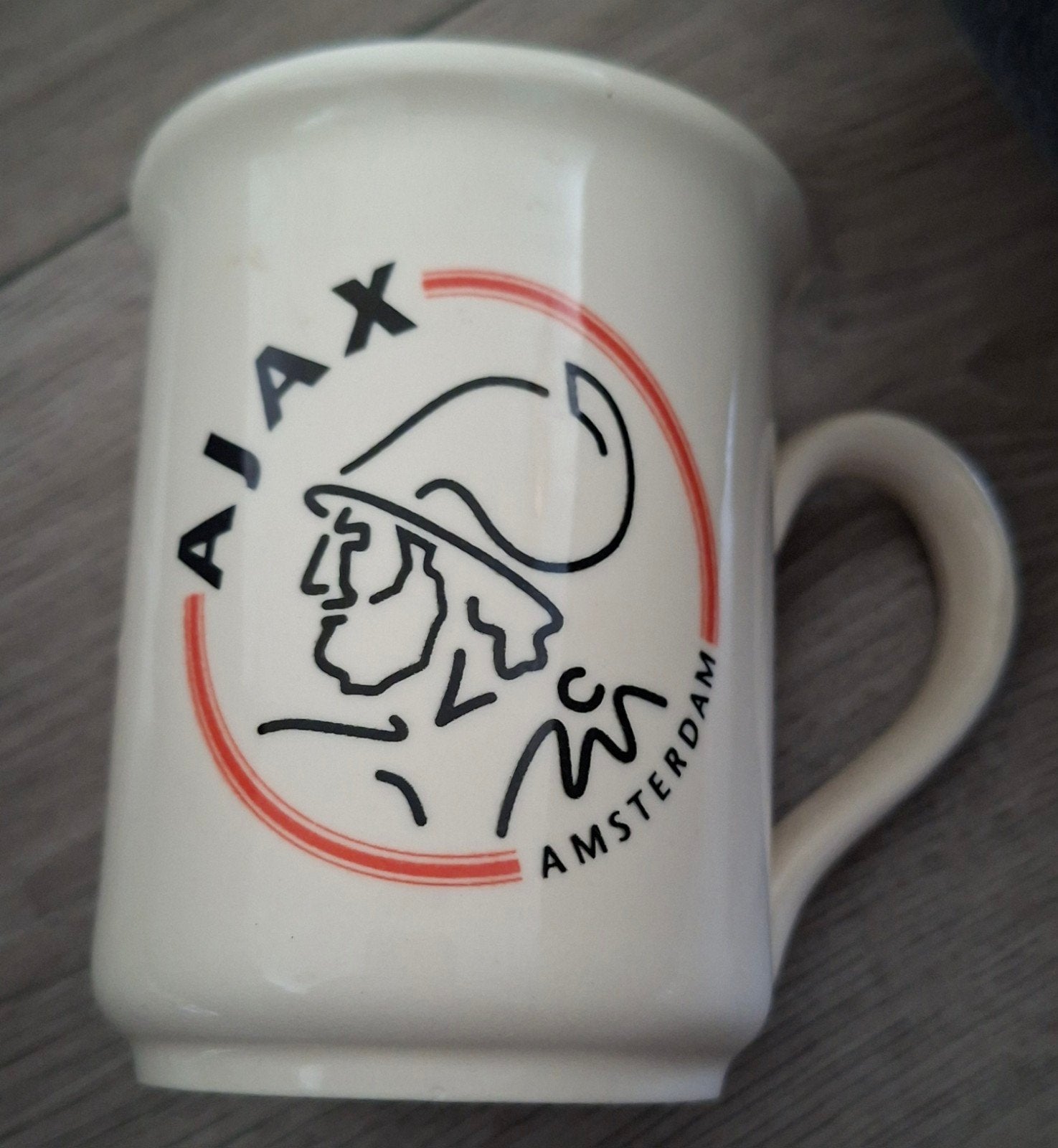Vintage Staffordshire Ajax Mok - Engeland, Gebruikt, Overige merken, Keramiek, Vintage