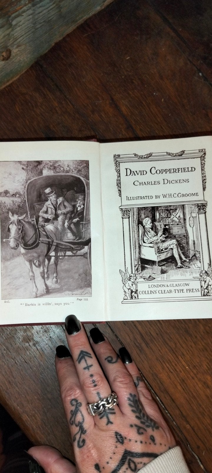 Oud boek over David Copperfield, Ophalen of Verzenden