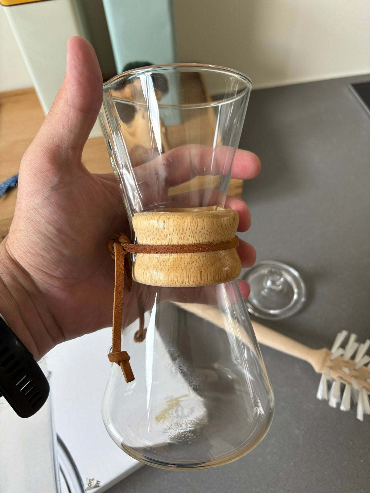 Chemex koffiezetapparaat set met accessoires, Ophalen of Verzenden, Overige merken, Glas, Overige typen