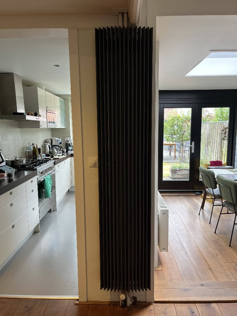 Verticale design radiator – antraciet – 40 x 200 cm, Ophalen, Radiator, Minder dan 60 cm, Zo goed als nieuw