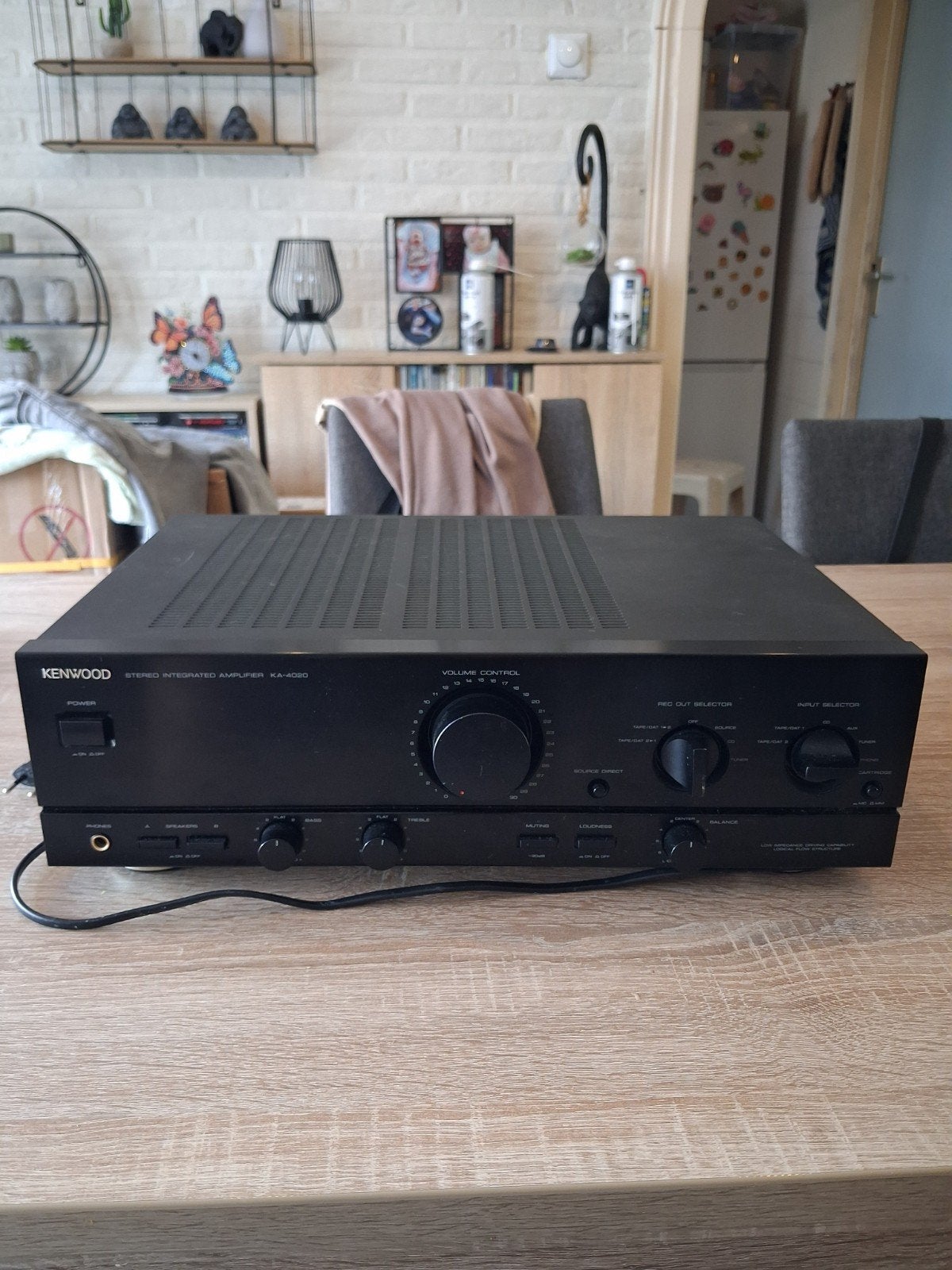 Kenwood KA-4020 versterker, Ophalen of Verzenden, Gebruikt, 120 watt of meer, Overige merken