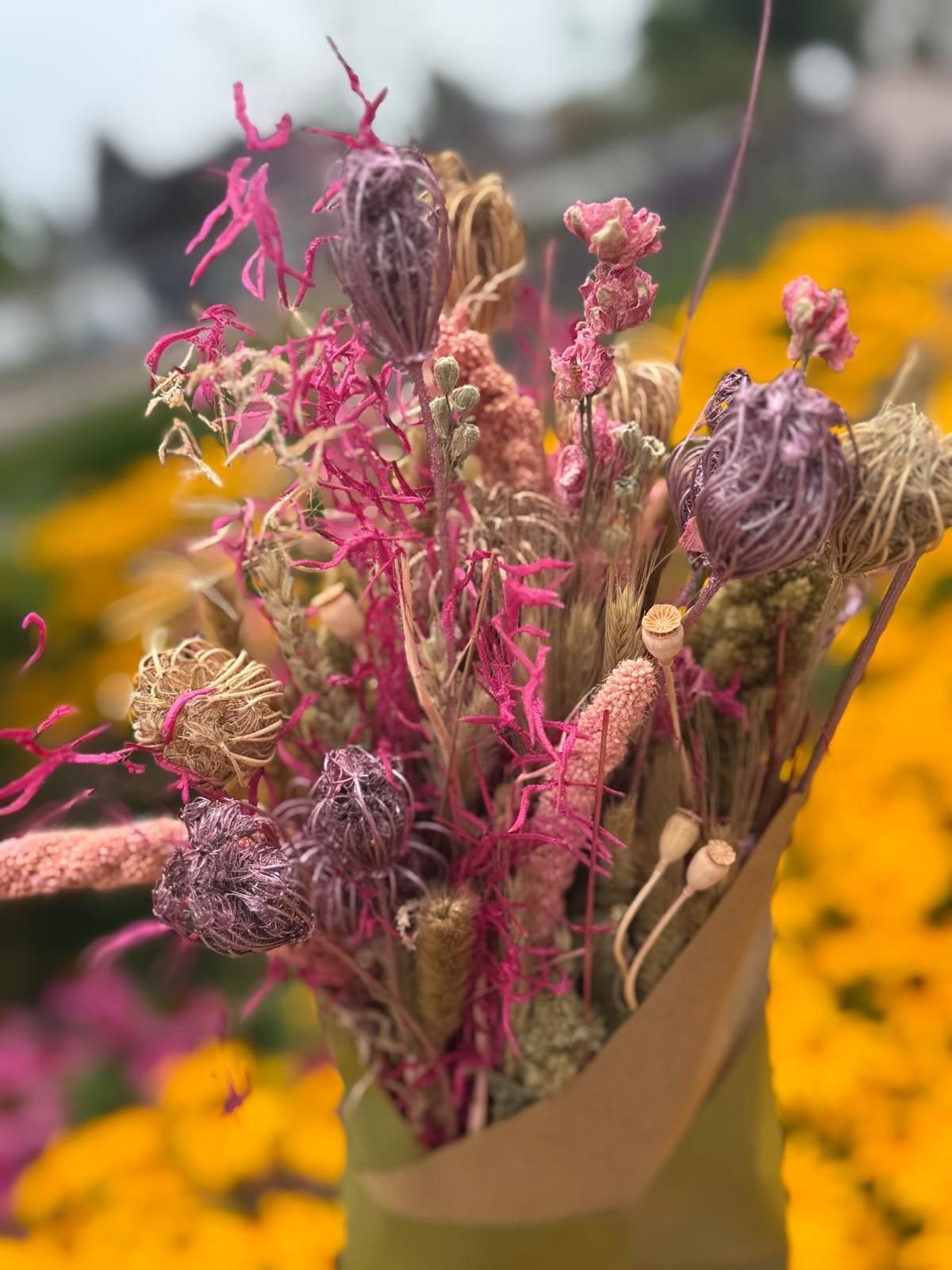 Grote partij droogbloemen te koop – meer dan 1200 bosjes, Huis en Inrichting, Woonaccessoires | Droogbloemen, Verzenden, Nieuw