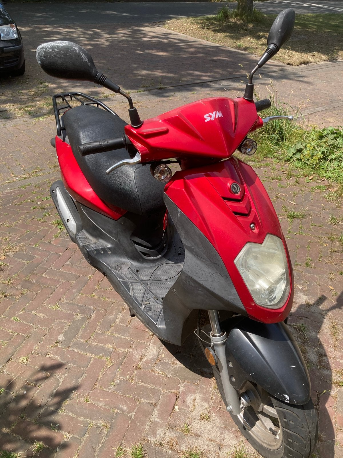 SYM Orbit 50cc Scooter - Rood, Gebruikt, Fietsen en Brommers, Scooters | SYM, Gebruikt, Orbit, Maximaal 25 km/u, Benzine, Ophalen