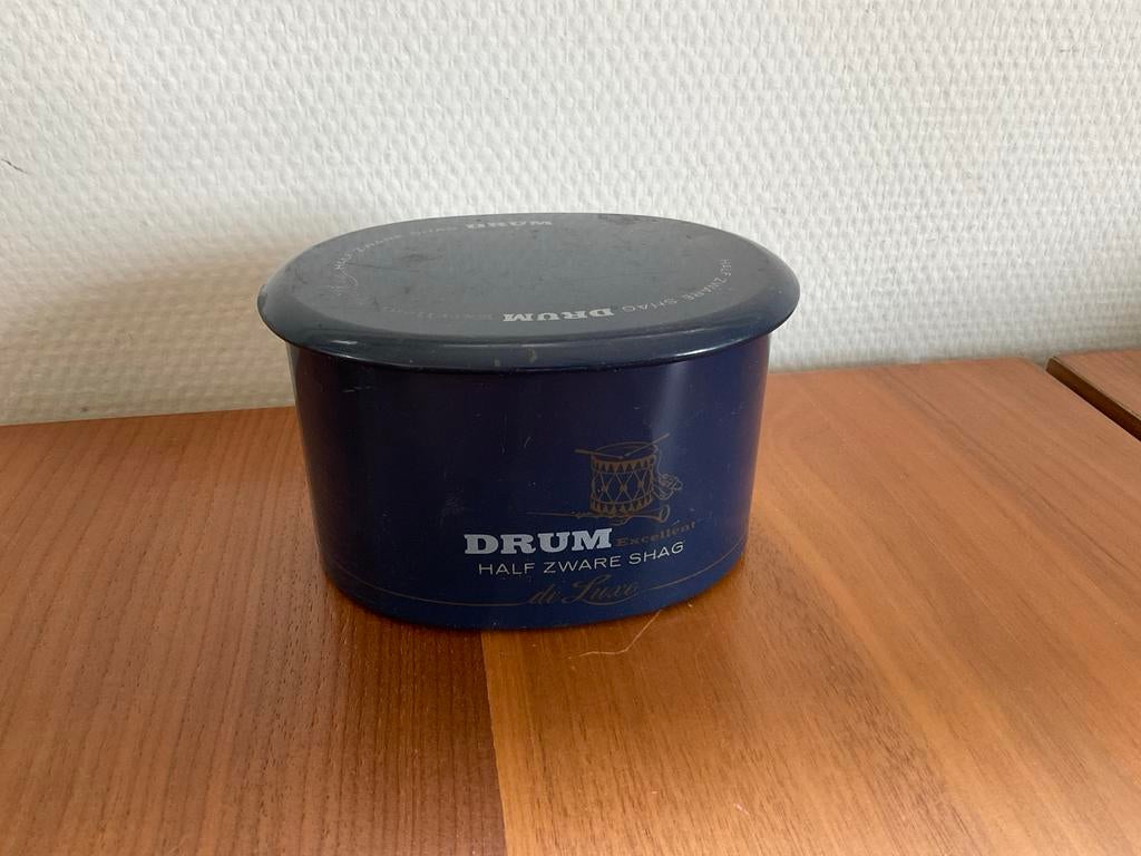Vintage Drum Half Zware Shag Tabaksblik, Ophalen of Verzenden, Gebruikt, Overige, Overige merken