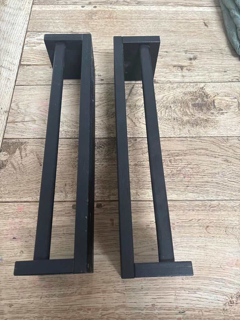 IKEA boekenplankjes zwart gespoten, Ophalen of Verzenden, Gebruikt