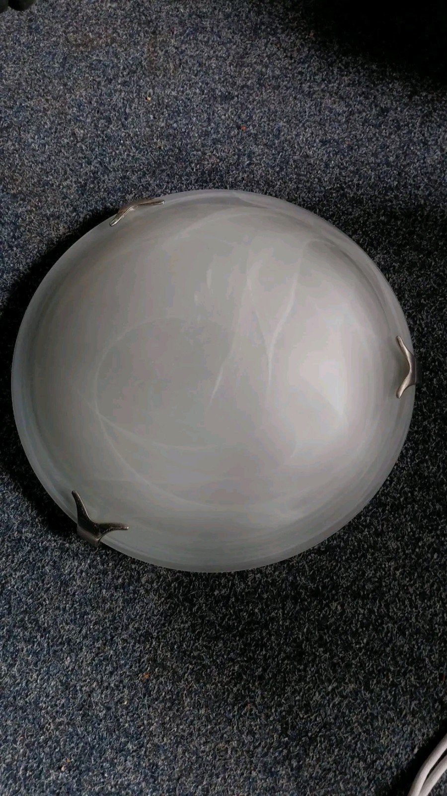 Witte Plafonnière - Klassiek Design, Ophalen, Gebruikt, Wit, Plafondlamp