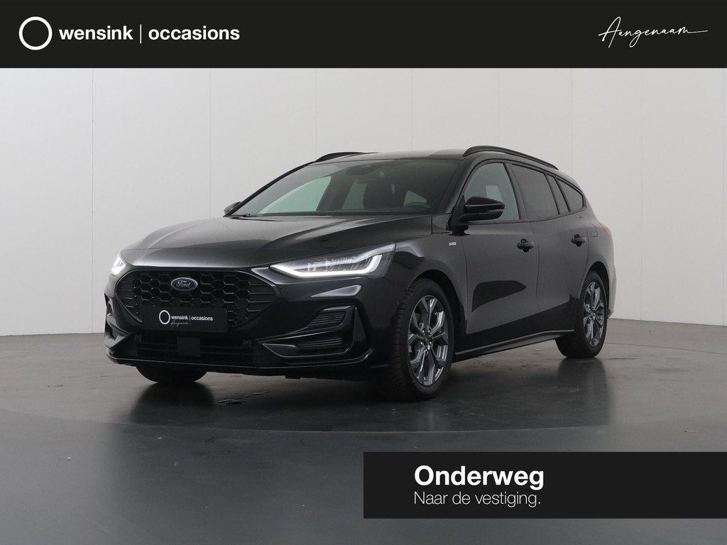 Ford Focus Wagon 1.0 EcoBoost Hybrid ST Line X | Afneembare, 1349 kg, Gebruikt, Zwart, Handgeschakeld