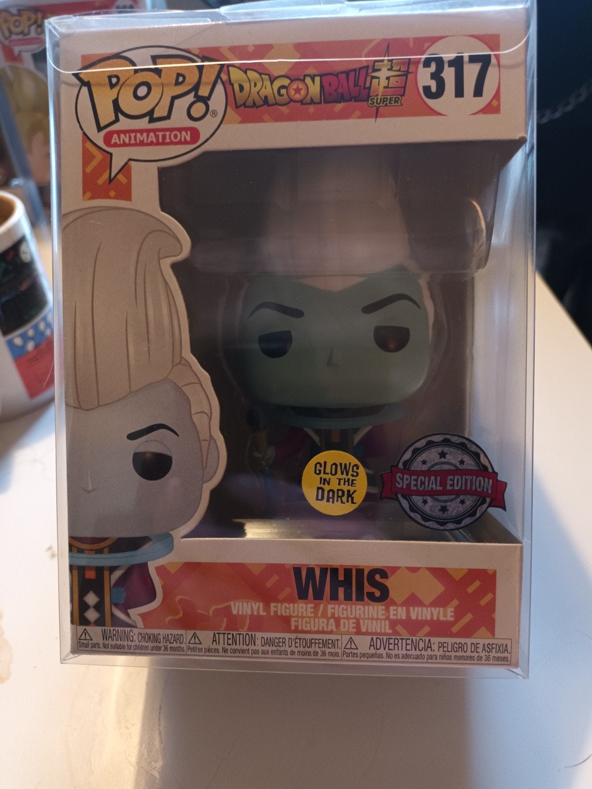 Funko Pop! Dragon Ball Super Whis #317 GITD Special Edition, Ophalen of Verzenden, Nieuw