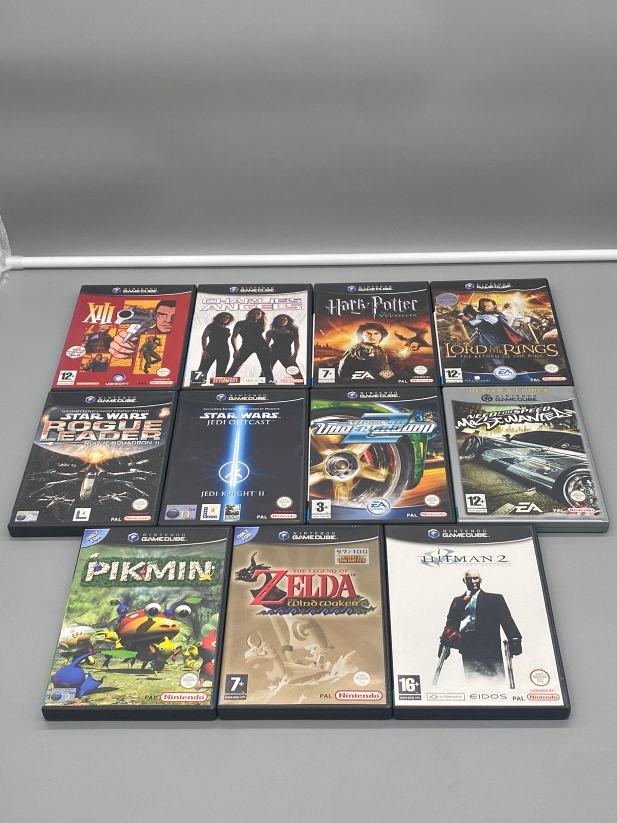 Nintendo GameCube Zelda Hitman Harry Potter Charlie’s Angels, Spelcomputers en Games, Www.nintendo.com, Eén computer, 2 spelers