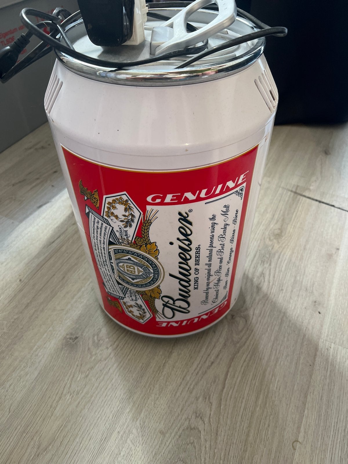 Kleine Budweiser koelkast - Werkt perfect!, Witgoed en Apparatuur, Koelkasten en IJskasten, Ophalen, Minder dan 75 liter, Zonder vriesvak