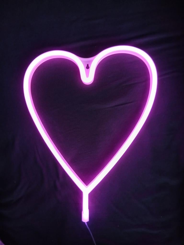 Hartjes neonlamp, Ophalen of Verzenden, Zo goed als nieuw