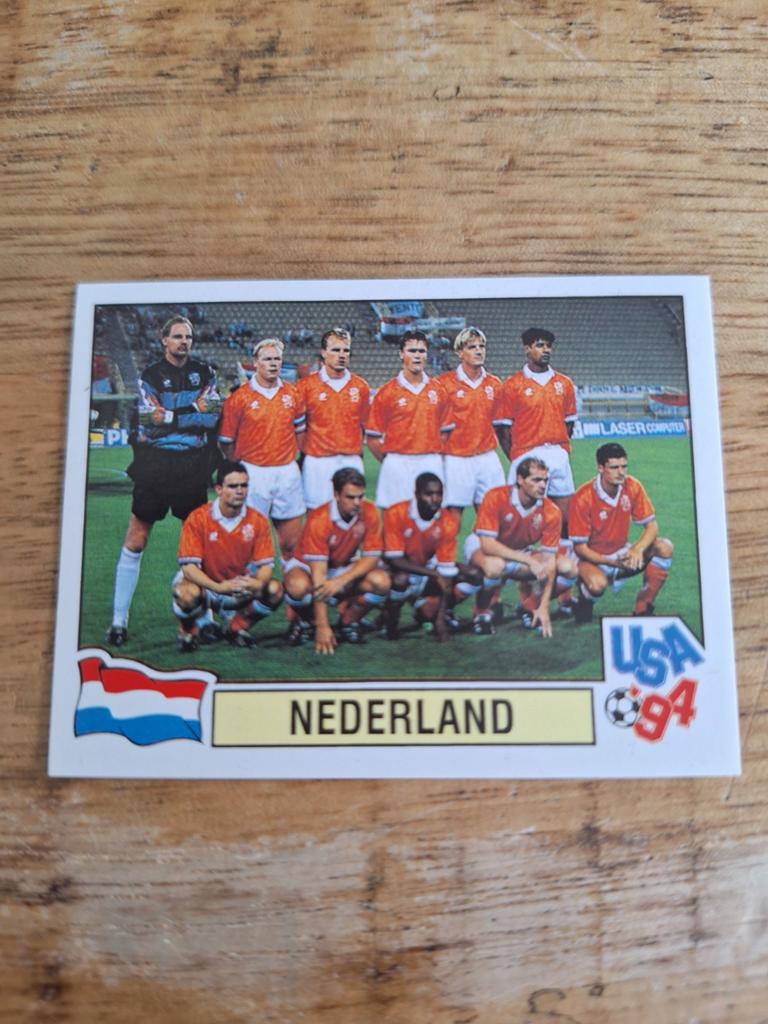 Panini USA 94 Sticker Nederland Voetbalelftal, Ophalen of Verzenden