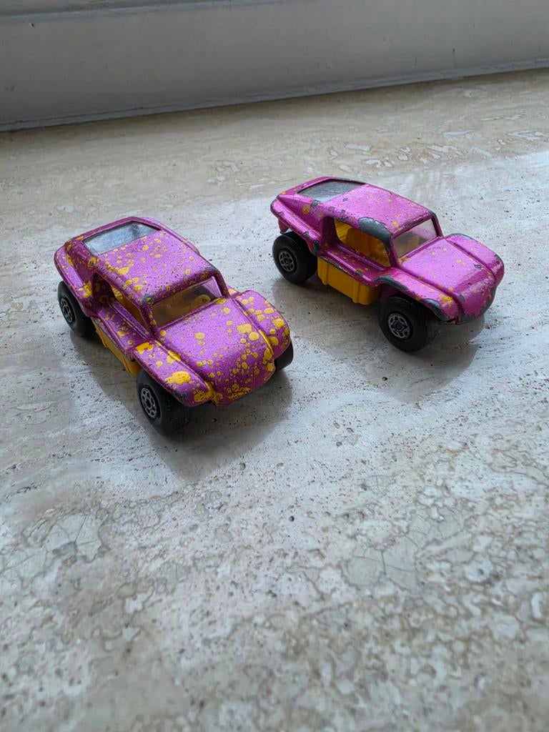 Matchbox Beach Buggy (2 stuks), Ophalen of Verzenden, Gebruikt, Auto
