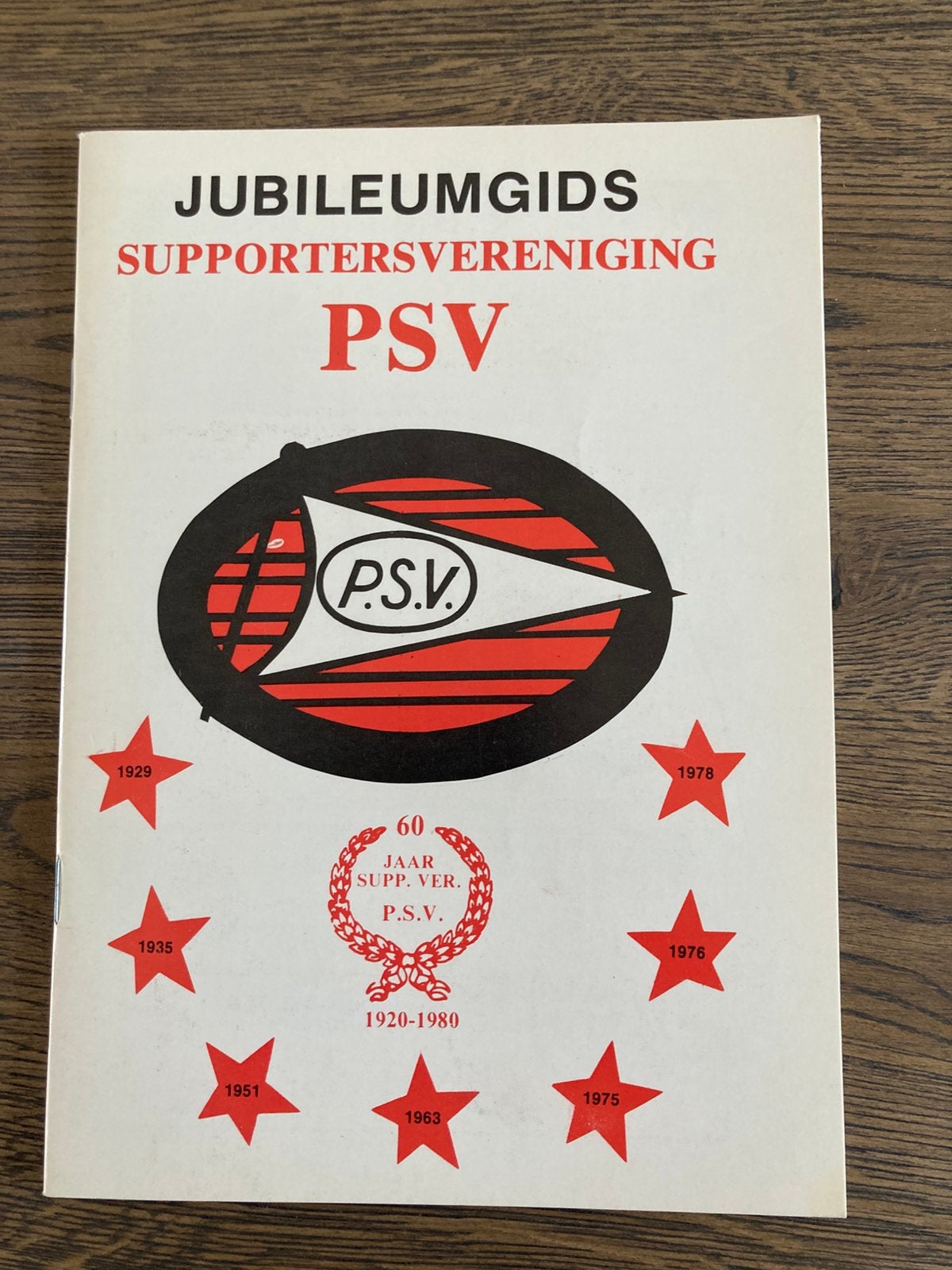 JUBILEUMGIDS SUPPORTERVERENIGING PSV 1920-1980, Ophalen of Verzenden, Zo goed als nieuw, PSV, Overige typen