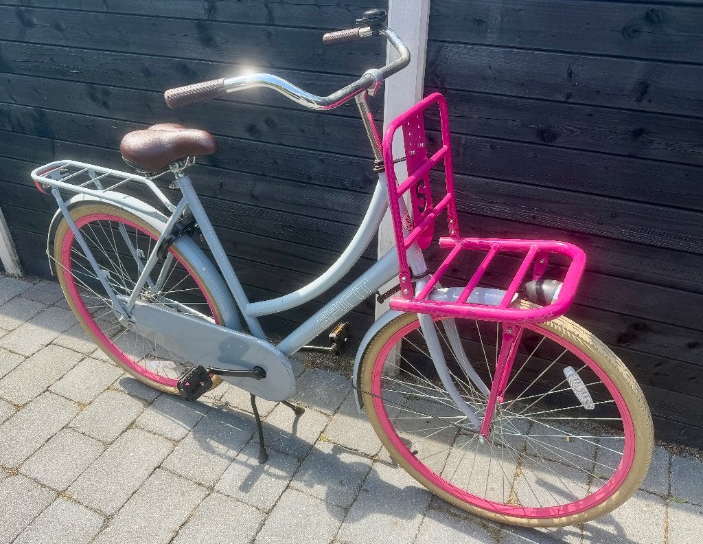 Spirit damesfiets 28inch - Grijs/roze, Fietsen en Brommers, Ophalen, Zo goed als nieuw, Overige merken