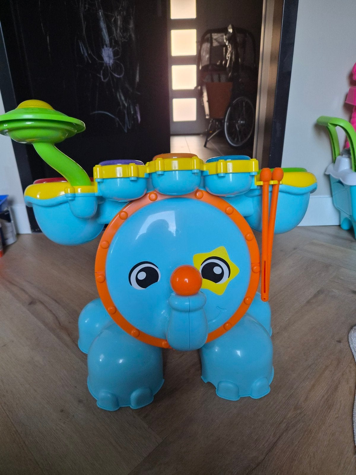 VTech Baby Muzikaal Olifant Drumstel met Krukje, Ophalen, Gebruikt, Overige typen, Met licht