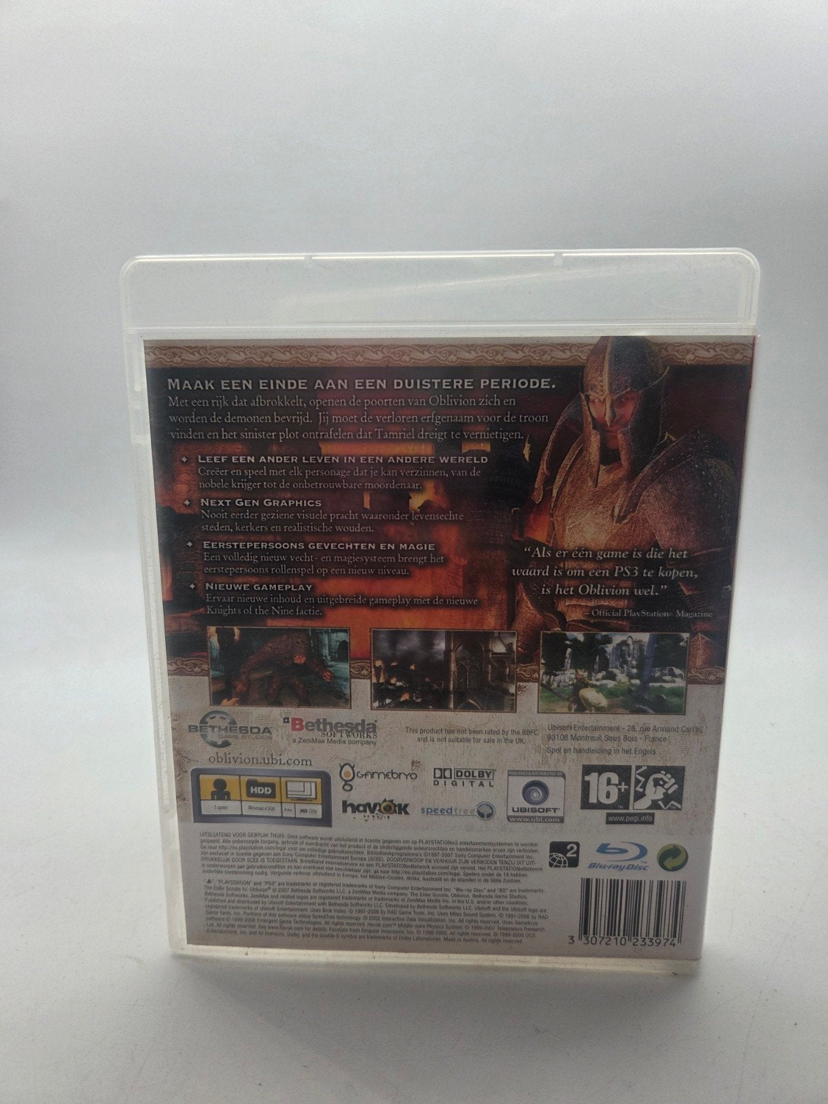 The Elder Scrolls IV: Oblivion - PlayStation 3, Gebruikt, Support@bethsoft.com, 1 speler, Ophalen of Verzenden