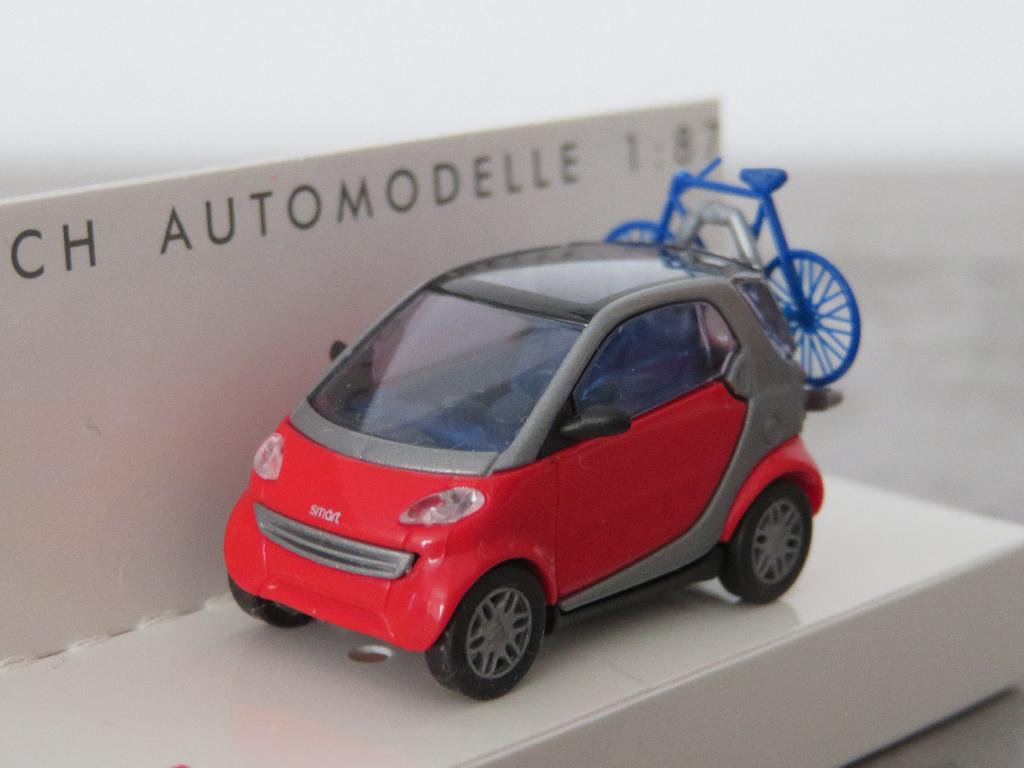 Smart City Coupé mit Fahrradträger und Fahrrad - Busch, Ophalen of Verzenden, Nieuw, Auto, Overige merken