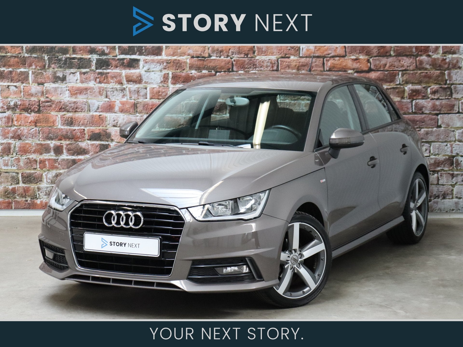 Audi A1 Sportback 1.0 TFSI 96pk Adrenalin 5 deurs / Navigati, Auto's, Audi, Voorwielaandrijving, Stof, Bruin, 4 stoelen