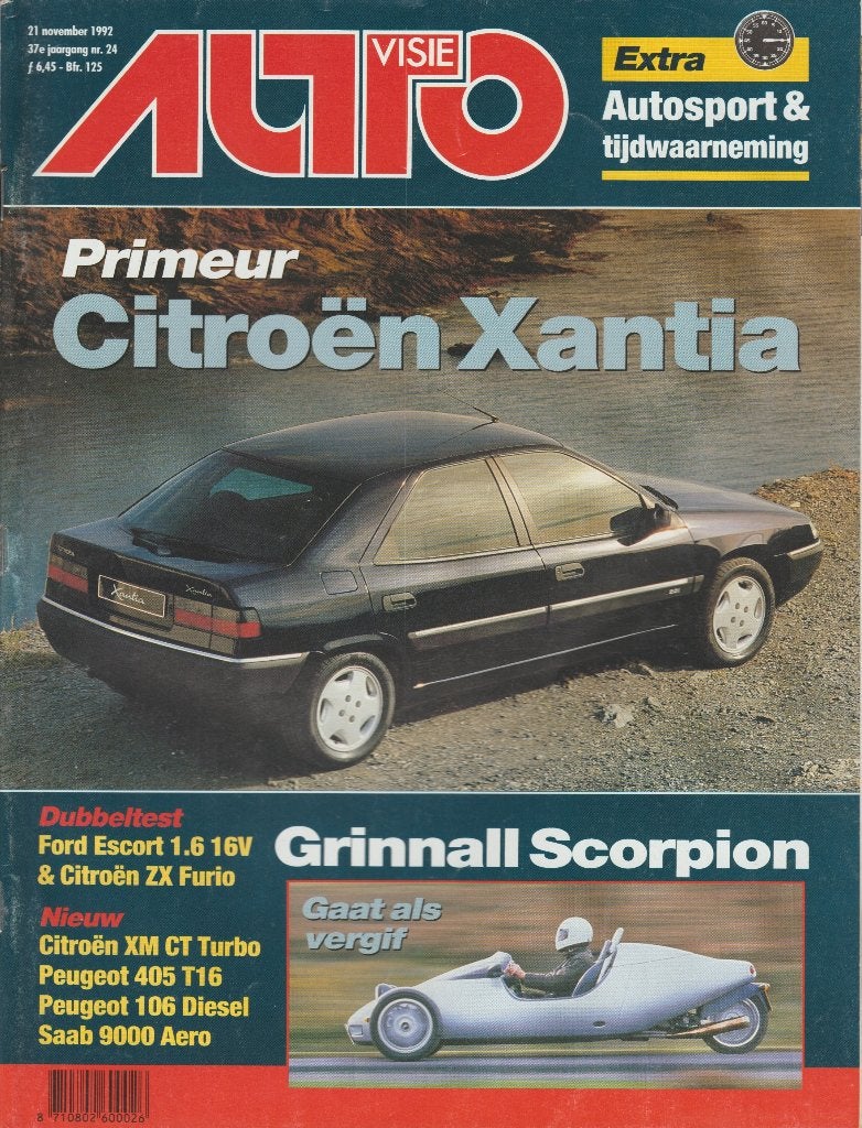 Citroen Xantia testen in Autovisie ea, Gelezen, Ophalen of Verzenden, Autovisie, Citroën
