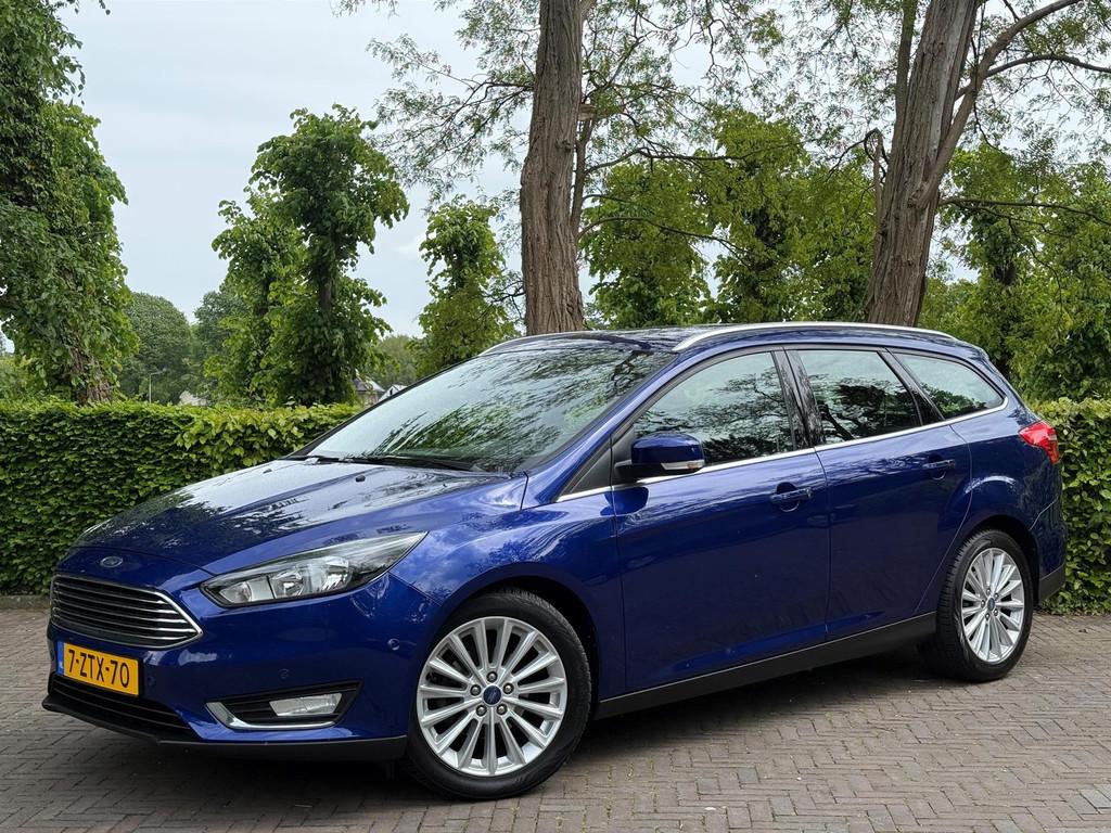 Ford FOCUS Wagon 1.0 First Edition/NW Distributieriem/1E eig, Auto's, 125 pk, Gebruikt, Euro 6, Blauw