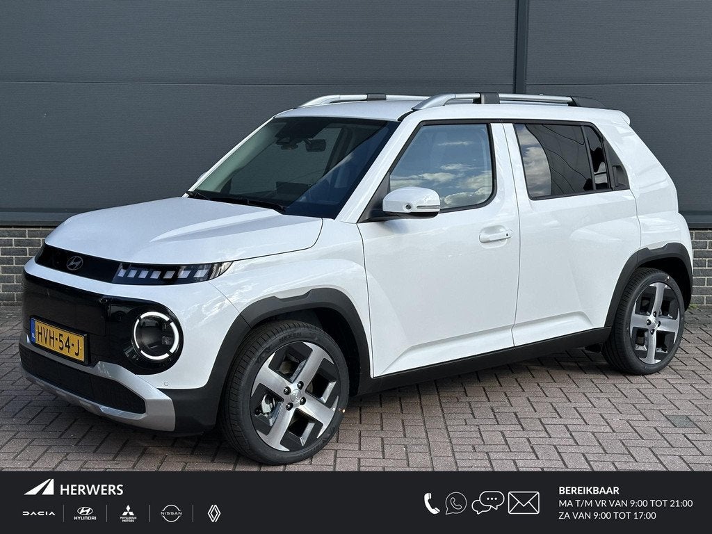 Hyundai INSTER Evolve 49 kWh / Navigatie / Achteruitrijcamer, Auto's, Hyundai, 1328 kg, Stof, 116 pk, Wit