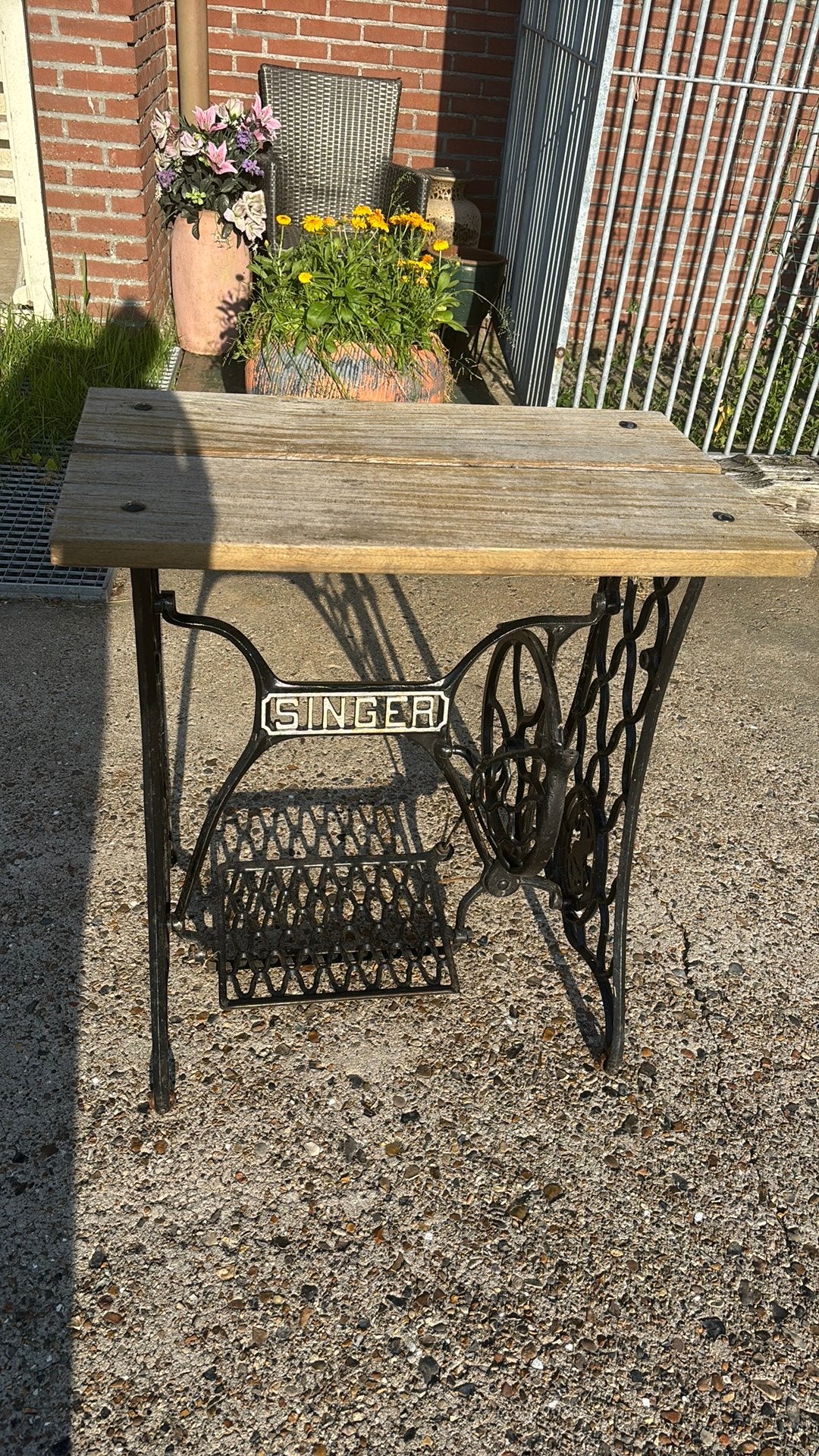Tuintafel, Tuin en Terras, Tuintafels, Ophalen, Rechthoekig, Hout