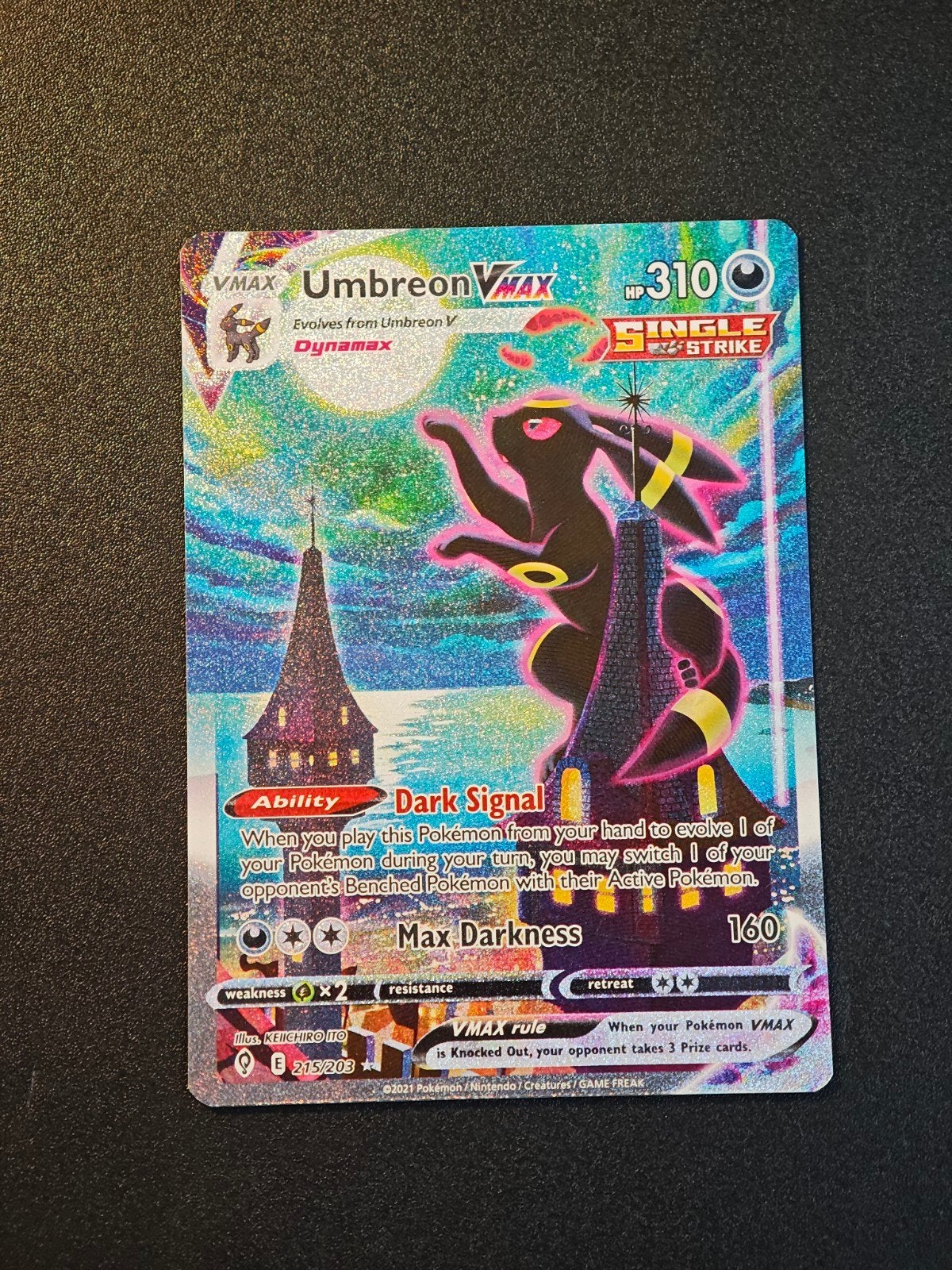 Umbreon VMAX Alt Art 215, Ophalen of Verzenden