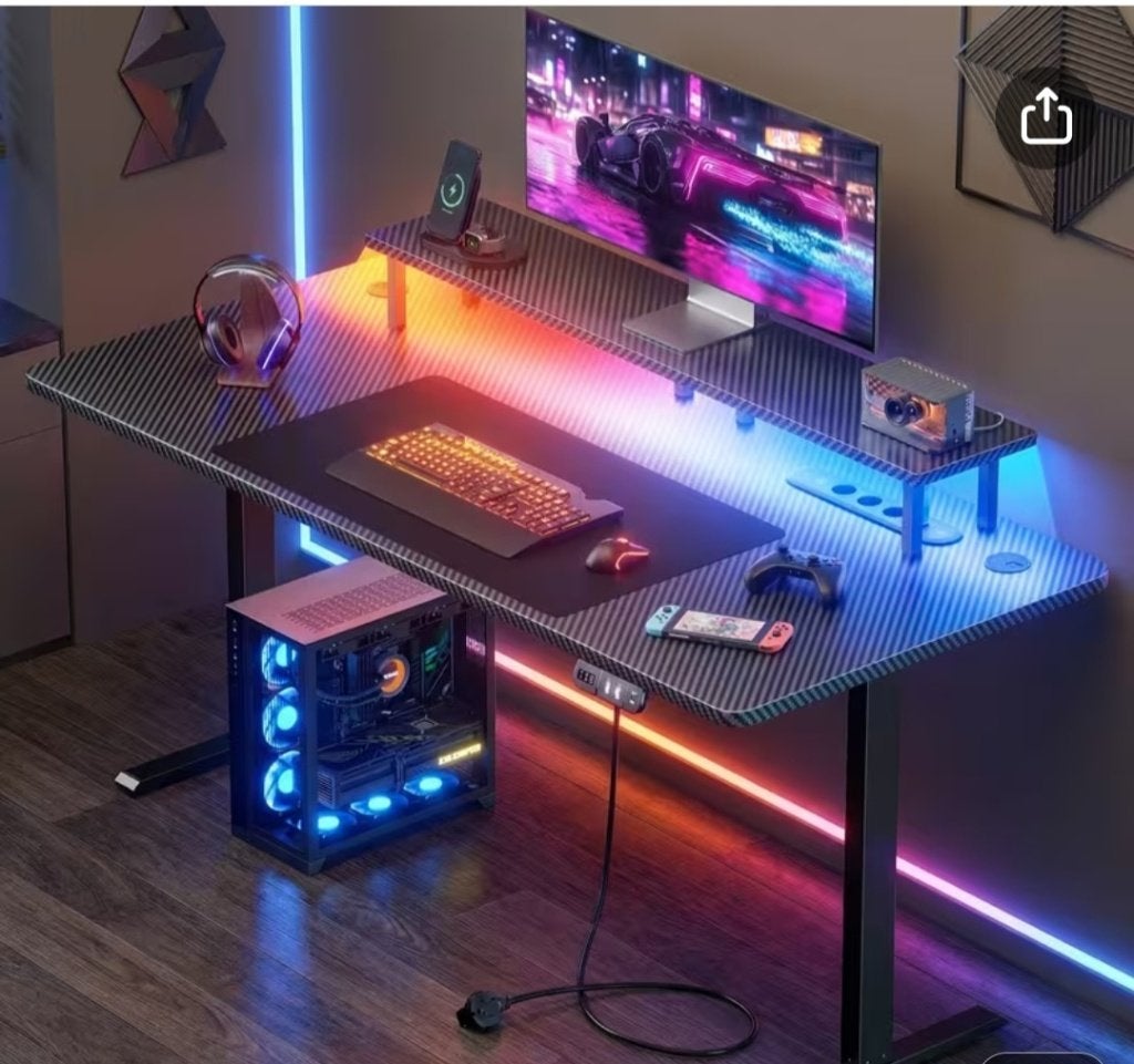 Bureau, Ophalen, Zwart, 120 cm, Nieuw