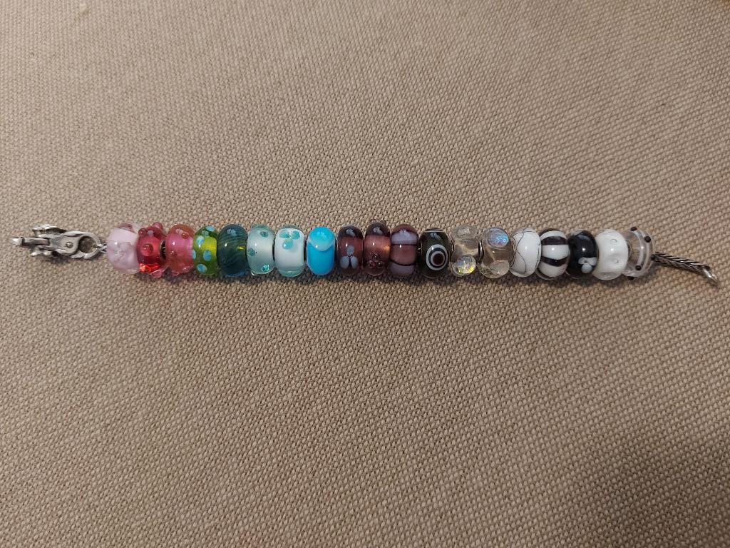 Trollbeads diverse glaskralen, Ophalen, Glas of Kristal, Zo goed als nieuw, Trollbeads
