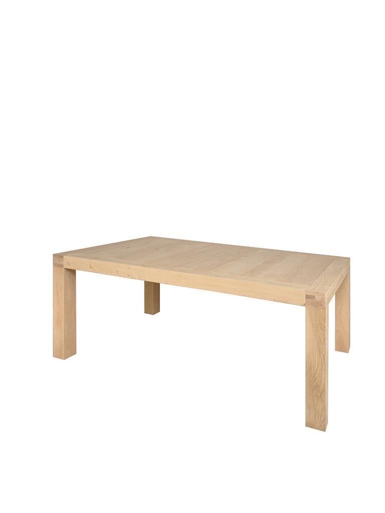 Massief eiken tafel 1.60 x 1.00 onbehandeld nieuw, Huis en Inrichting, Tafels | Eettafels, Ophalen, Eikenhout, Nieuw, 50 tot 100 cm