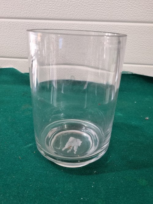 Vaas dik glas cilinder, Ophalen of Verzenden