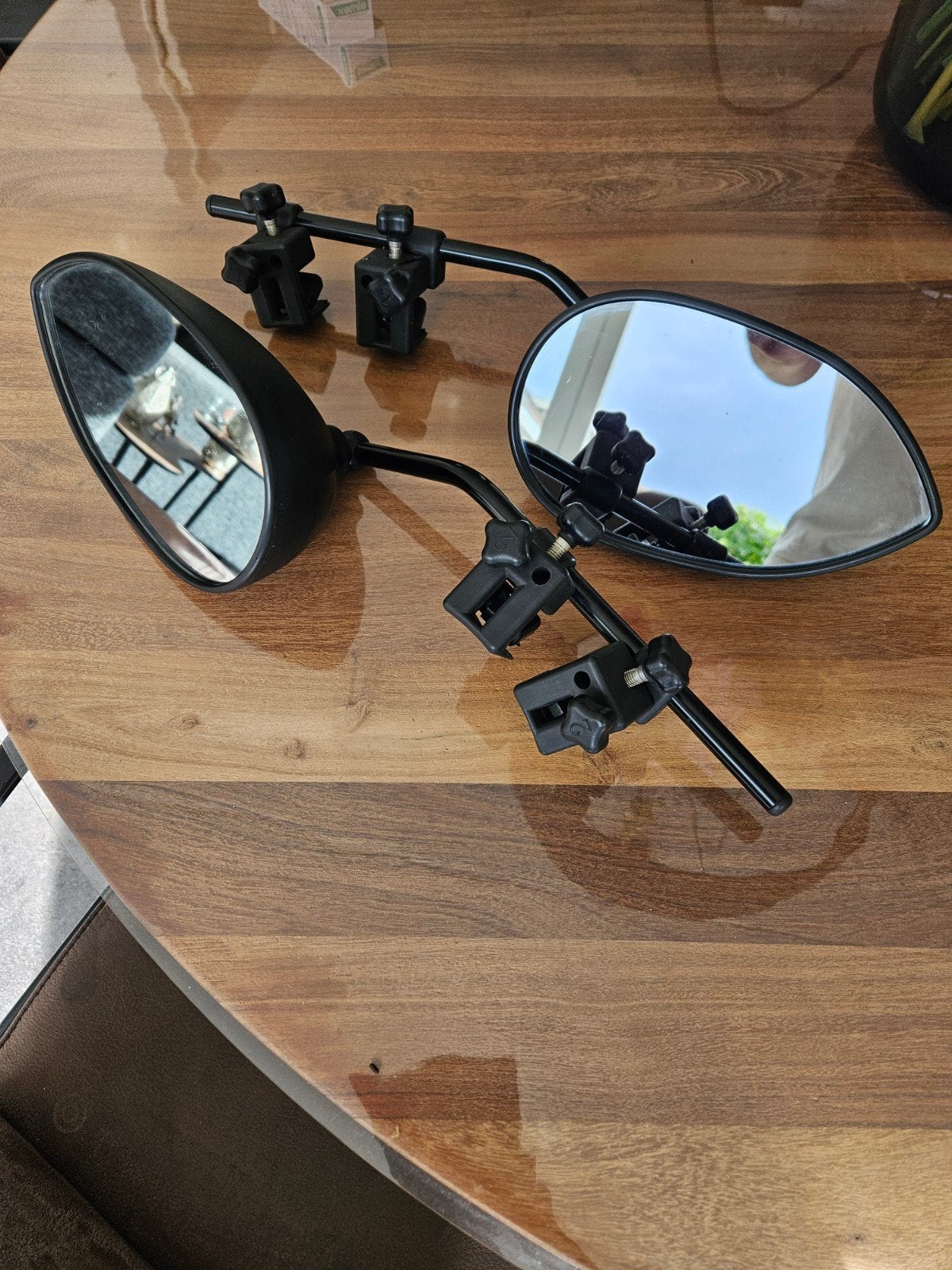 Milenco caravanspiegels - Set van 2, Caravans en Kamperen, Caravan accessoires, Ophalen of Verzenden, Gebruikt
