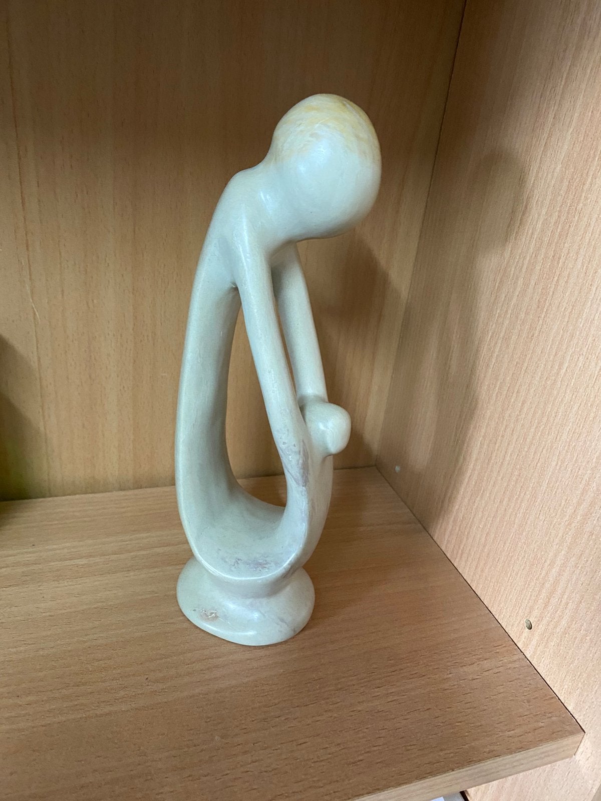 spekstenen beeldje ouder en kind, Verzamelen, Beelden en Beeldjes, Ophalen of Verzenden, Zo goed als nieuw, Mens
