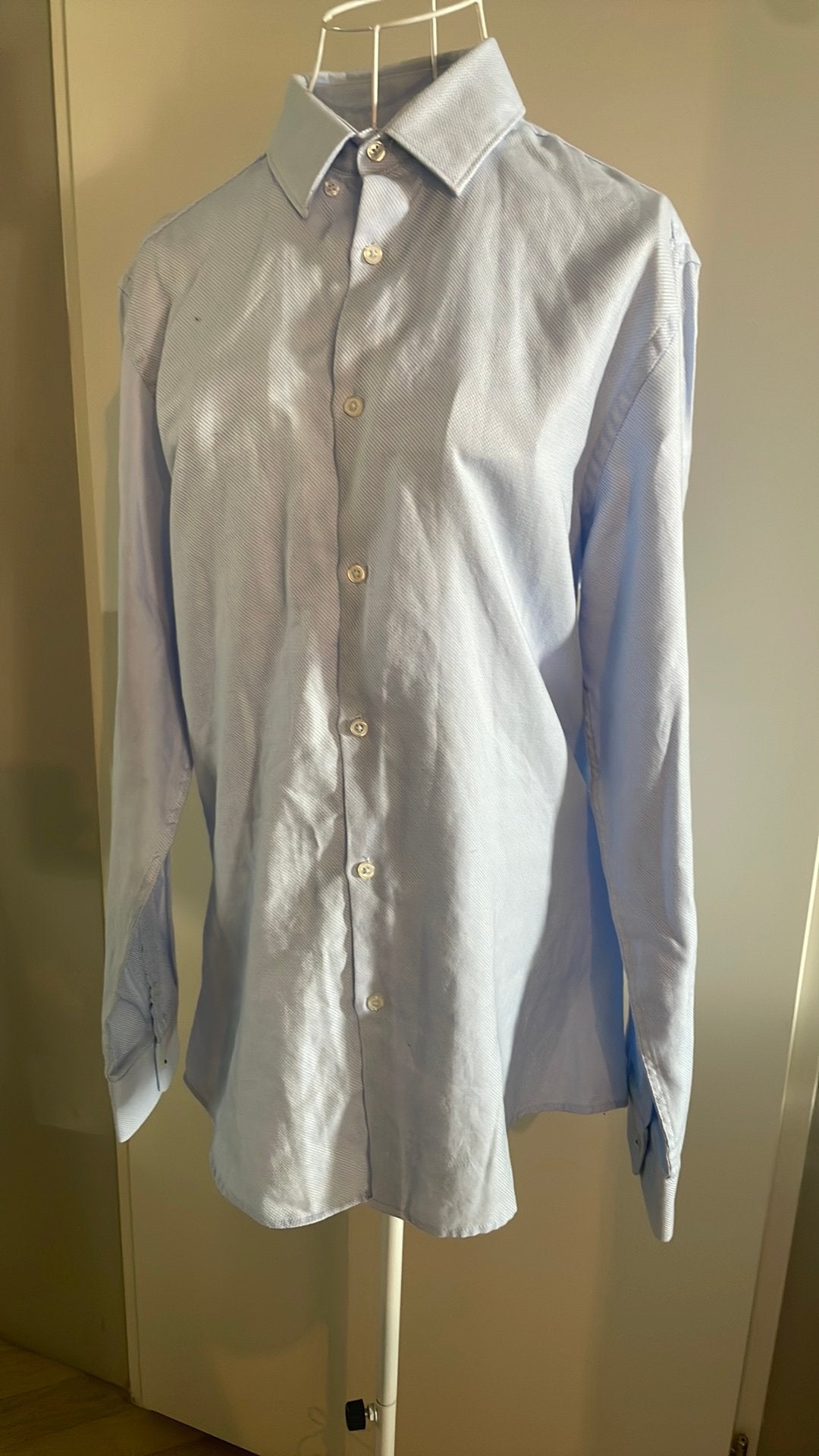 Overhemd van Zara, Ophalen of Verzenden, Zo goed als nieuw, Blauw, Halswijdte 39/40 (M)
