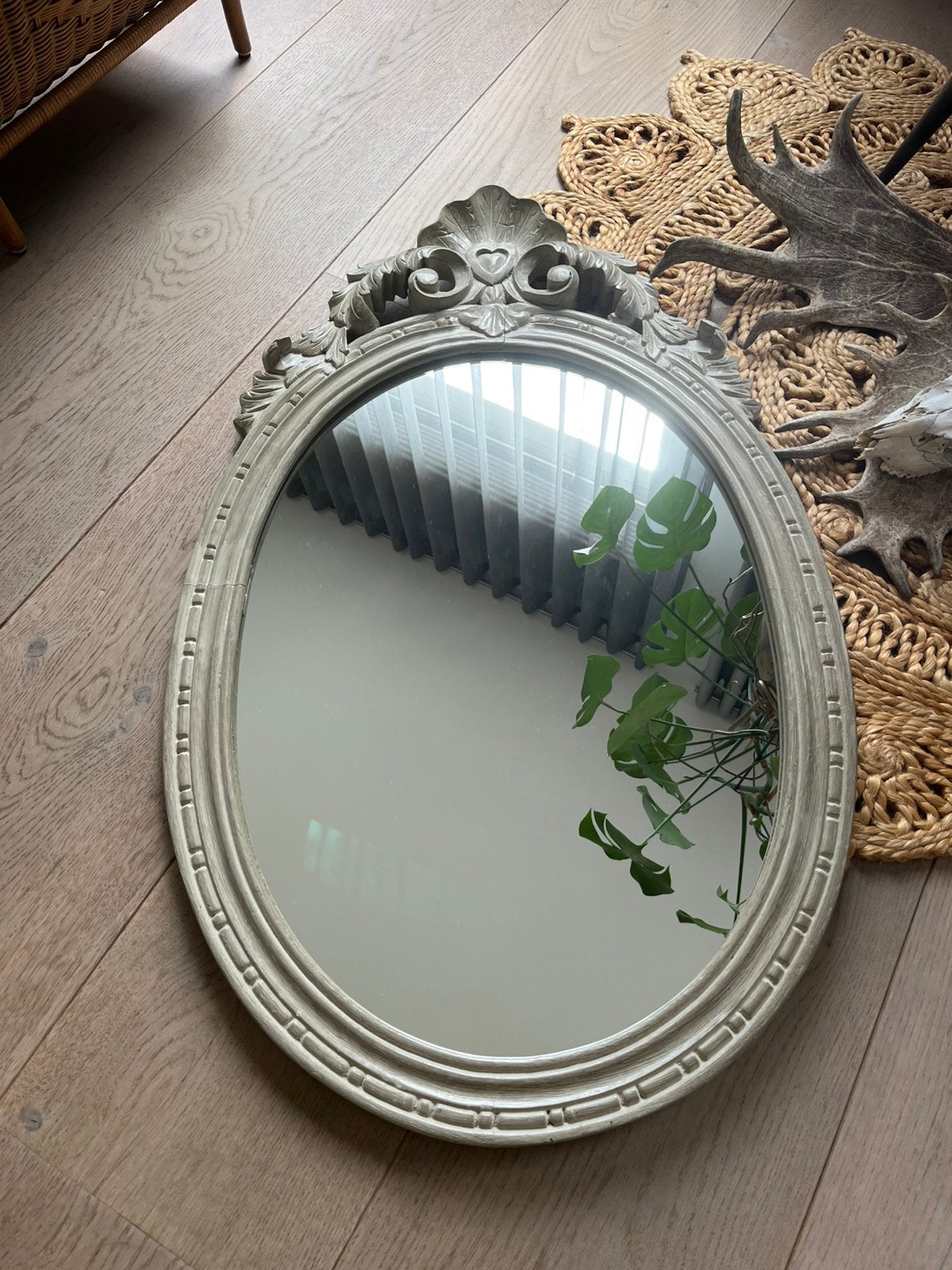 Barok spiegel, Huis en Inrichting, Woonaccessoires | Spiegels, Ophalen, Zo goed als nieuw, Minder dan 100 cm, Rechthoekig