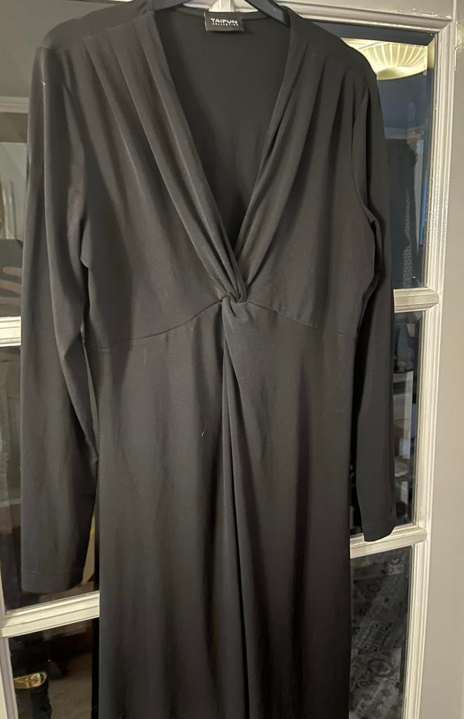 🛍️Zwarte jurk mt 40 Taifun collection, Maat 38/40 (M), Zwart, Ophalen of Verzenden, Zo goed als nieuw