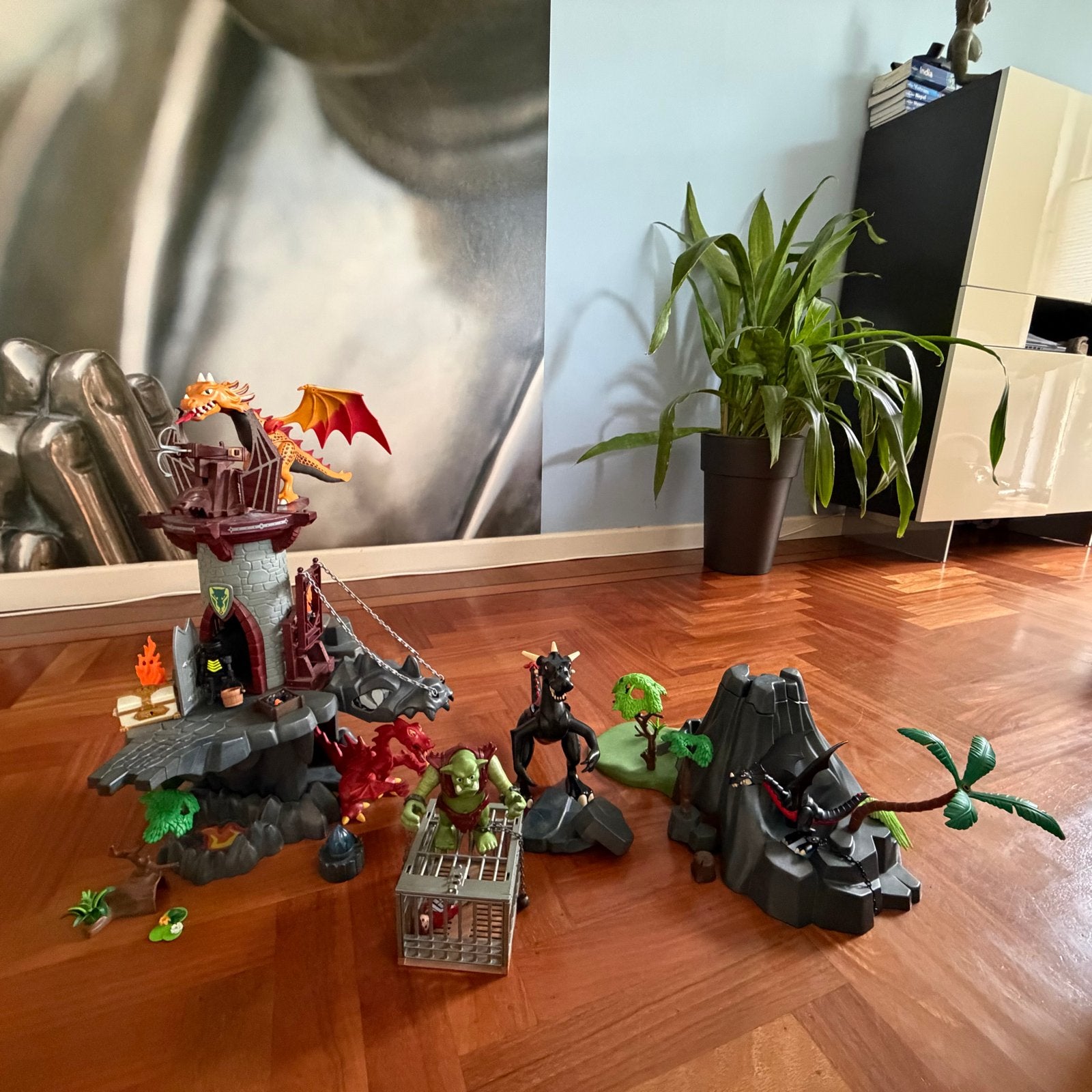 Playmobil Drakenburcht met Vulkaan en extra's, Ophalen, Gebruikt, Losse onderdelen, Kasteel/Fort