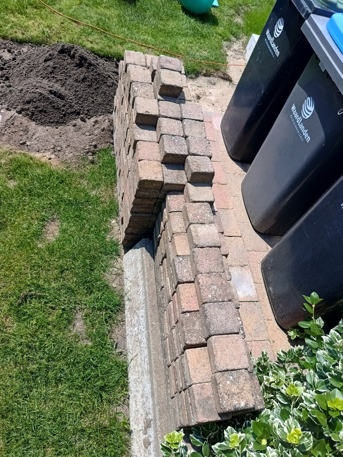 Gebruikte klinkers voor tuin of oprit, Tuin en Terras, Ophalen, Gebruikt, Klinkers, Minder dan 5 m²