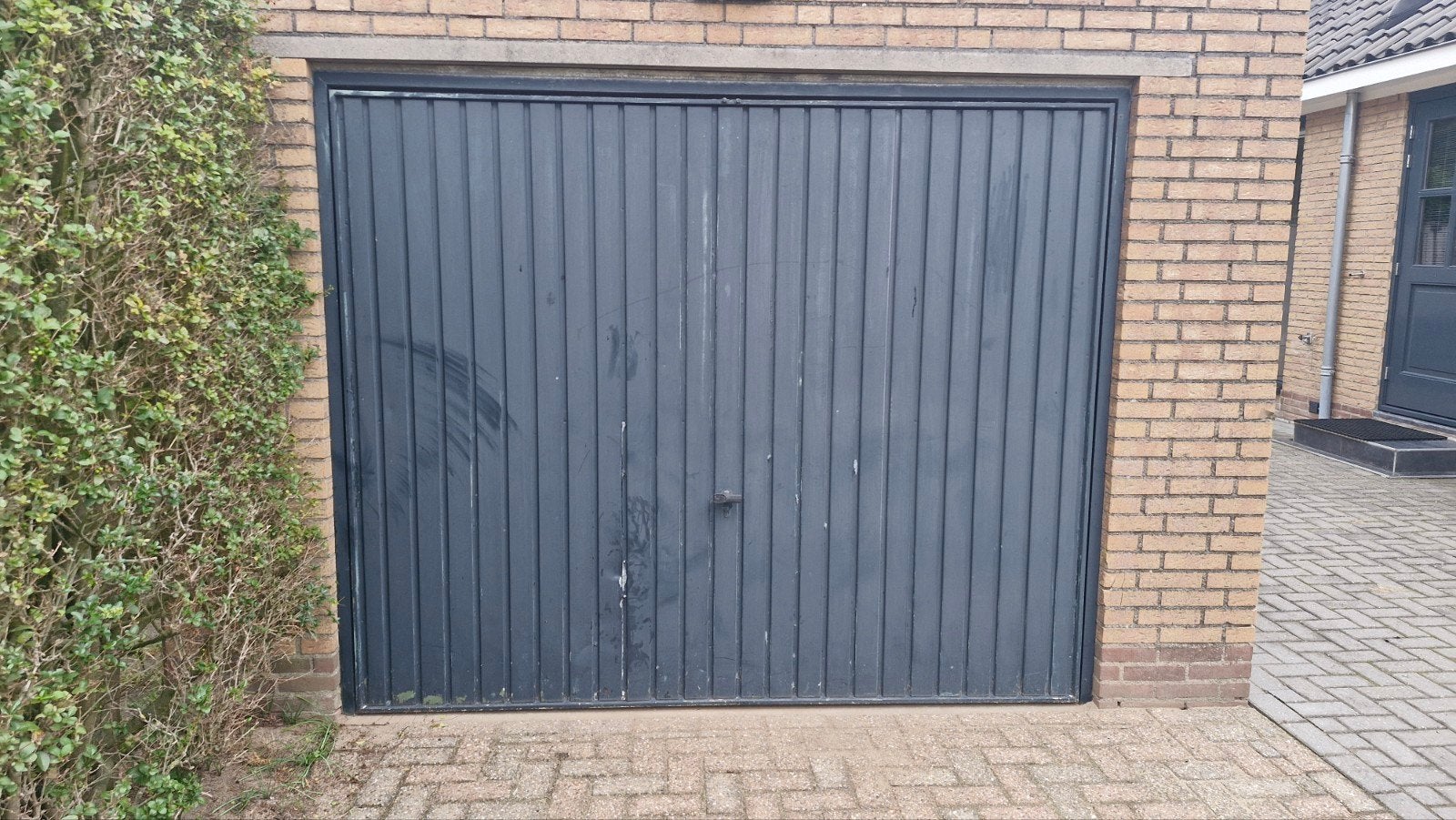 garagedeur met Chamberlain  opener op afstandsbediening, Ophalen, Gebruikt, Garagedeur, 120 cm of meer