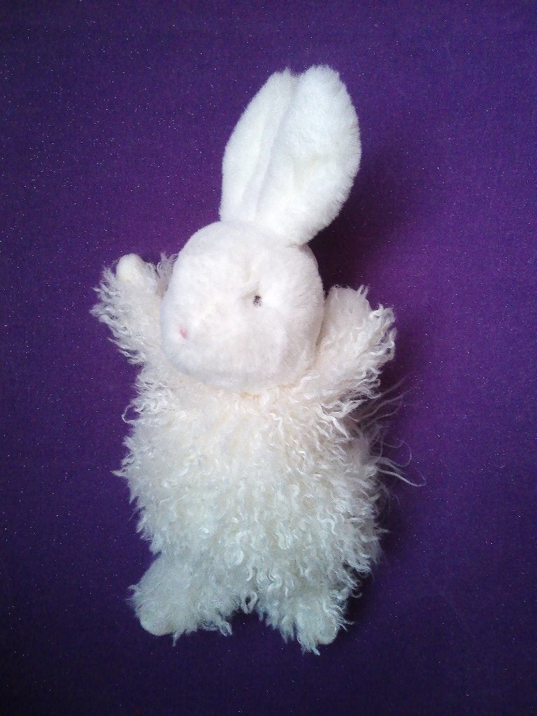 AURORA Knuffel KONIJN - HET ANGORA KONIJN UIT 2021 **Nieuw**, Met licht, Ophalen of Verzenden, Middelgroot (20 tot 80 cm), Wit