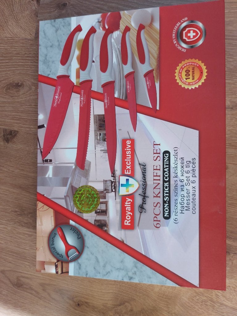 Te koop nieuw 6 delig Messenset in originele doos, Ophalen of Verzenden, Nieuw, Rvs of Chroom