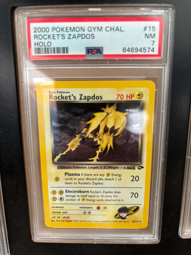 Rocket’s Zapdos gym challenge PSA 7, Ophalen, Zo goed als nieuw