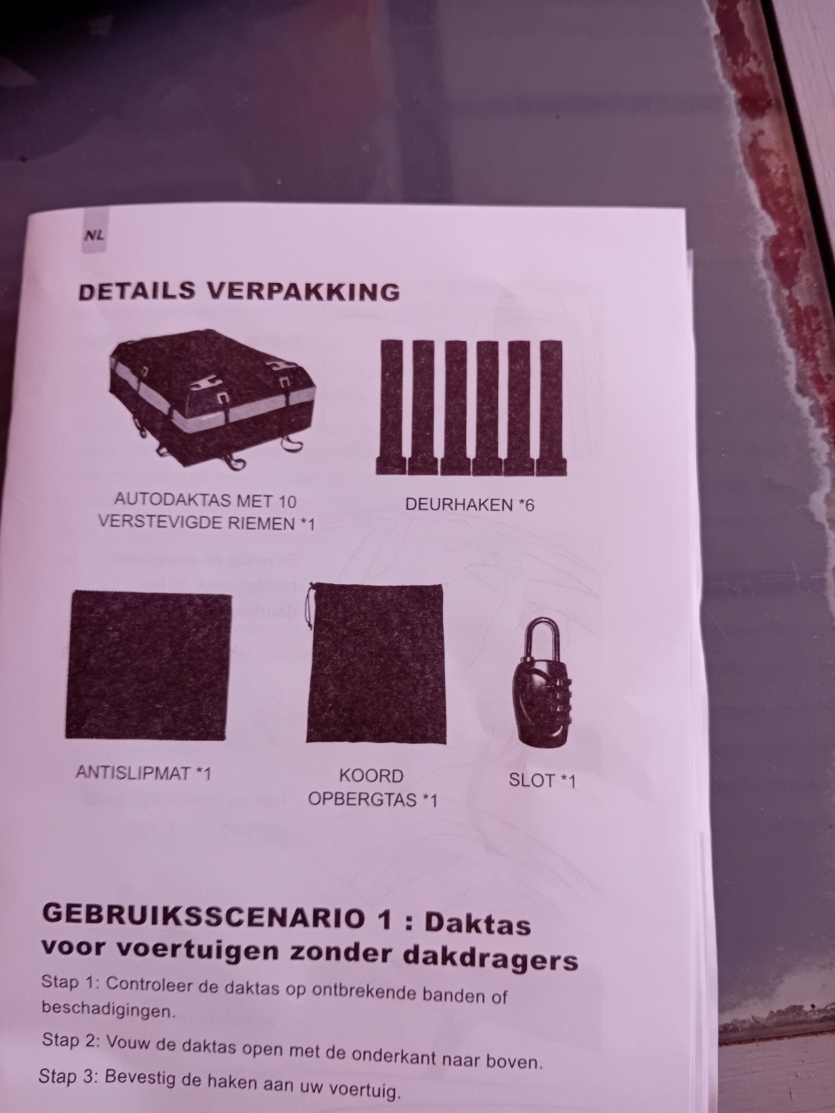 Te koop: COSTWAY dakkoffer, Ophalen, Zo goed als nieuw