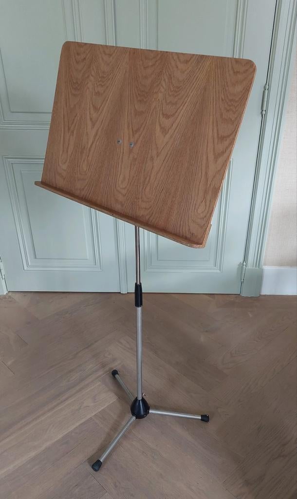 Vintage orkest notenpult muziekstandaard muzieklessenaar, Ophalen, Gebruikt