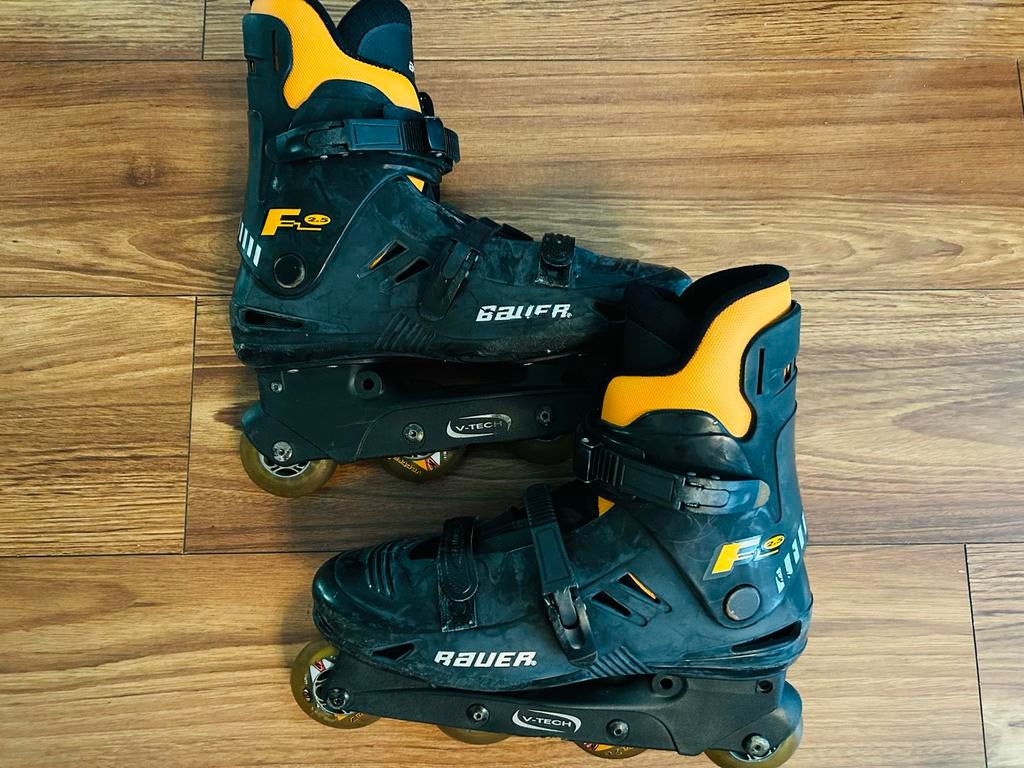 Bauer F50 Inline Skates - Maat 45, Sport en Fitness, Skeelers, Bauer, Heren, Ophalen of Verzenden, Zo goed als nieuw