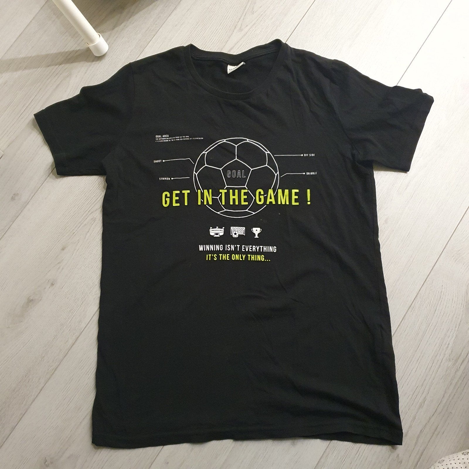 LC Waikiki T-shirt - Get in the Game! (11-12 jaar), Zwart, Overige maten, Gedragen, LC Waikiki