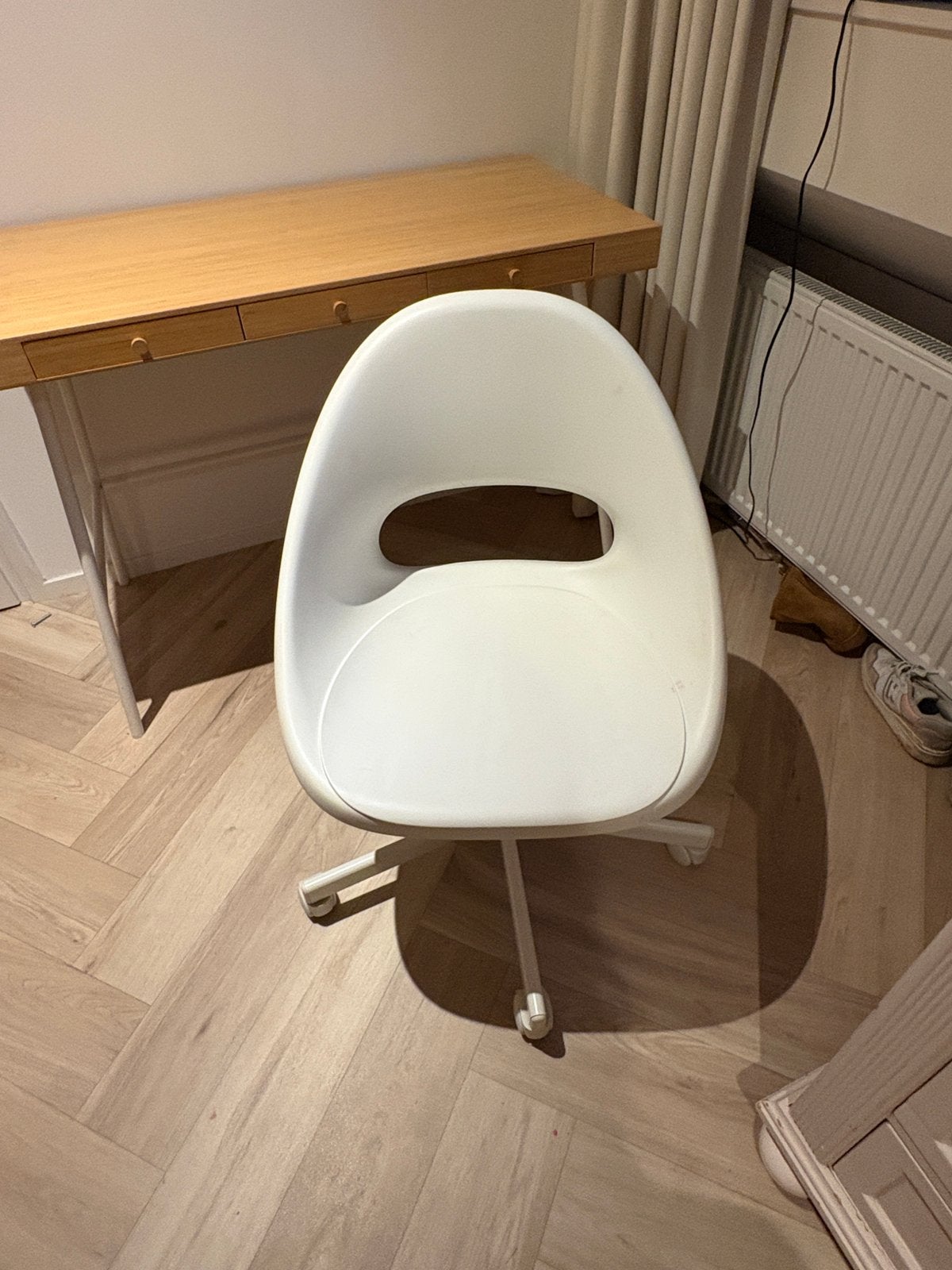 LOBERGET / MALSKÄR bureaustoel IKEA, Ophalen, Zo goed als nieuw, Wit