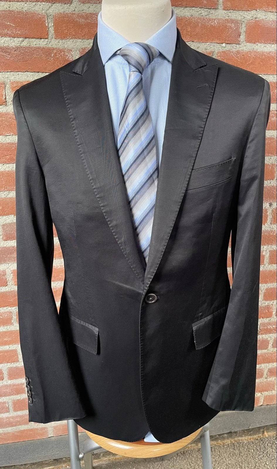 Etro Zwarte Blazer - Maat 50 (M), Ophalen of Verzenden, Gedragen, Maat 48/50 (M), Zwart