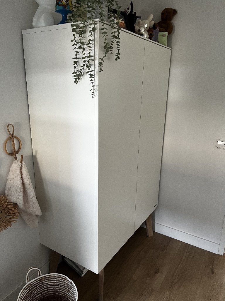 Kidsmill Sixties Babykamerset compleet Wit Mat / Naturel, Ophalen, 50 tot 70 cm, 90 tot 105 cm, 100 cm of meer